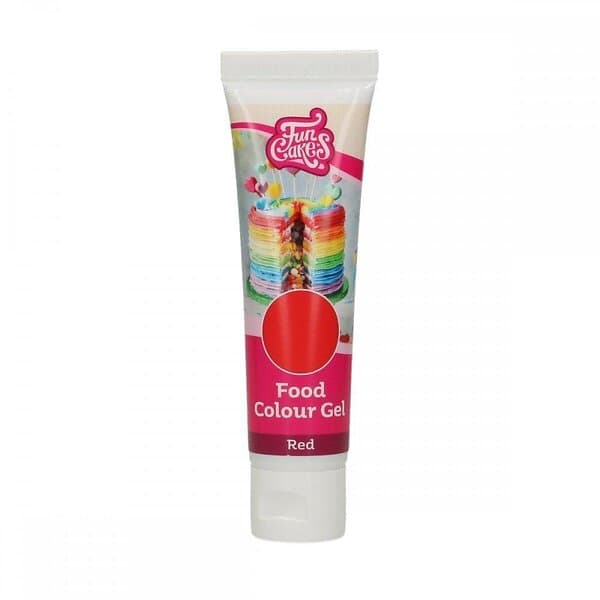 FunCakes Gelfärg Röd 30g