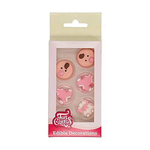 FunCakes Ätbar dekoration Bebis rosa