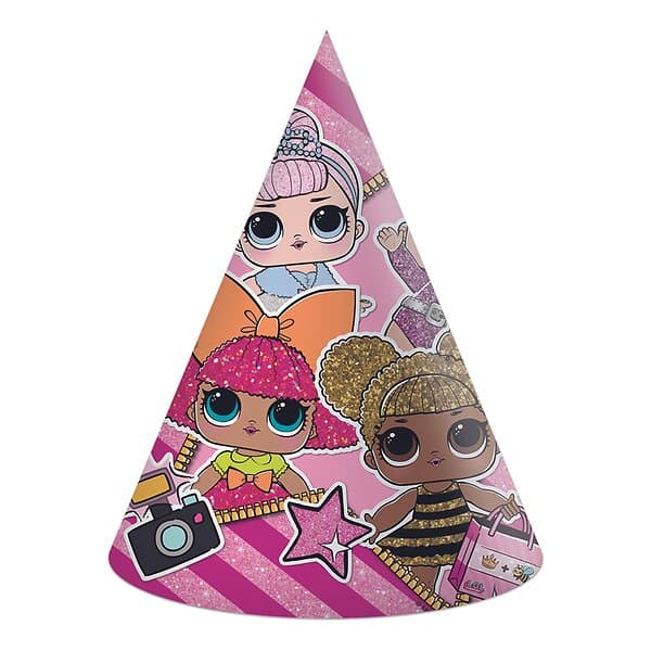 Globos Europe Partyhattar L.O.L. 6-pack