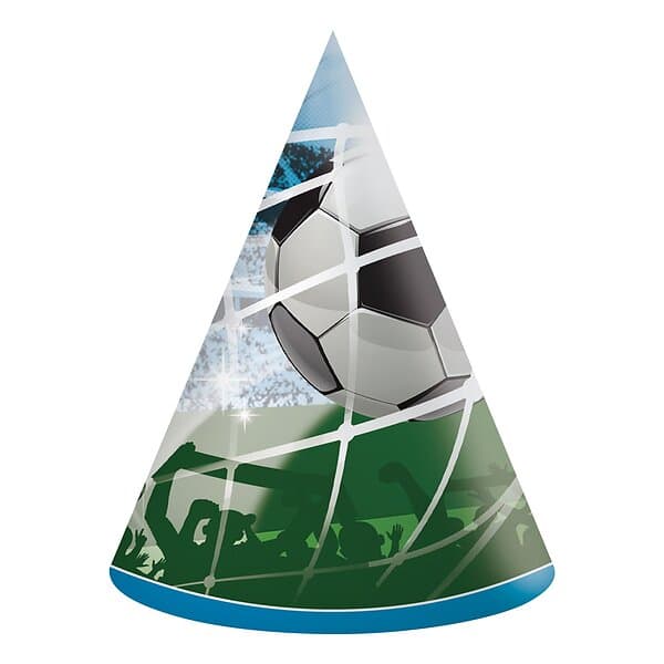 Globos Europe Partyhattar Fotboll 6-pack