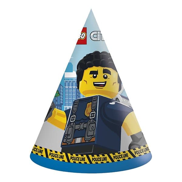 Globos Europe Partyhattar Lego City 6-pack
