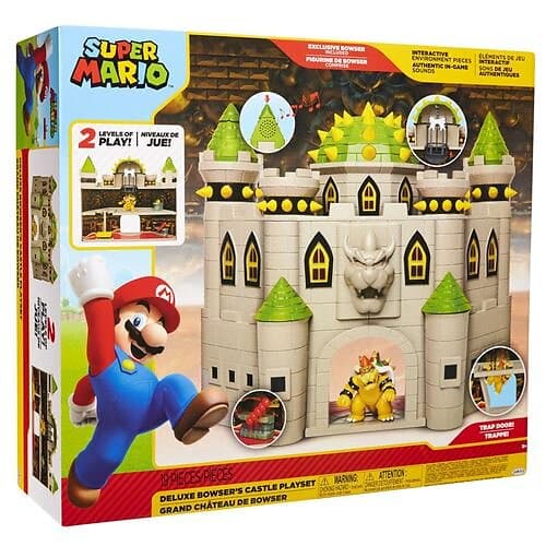 Deluxe Super Nintendo Mario - Playset Bowser Castle Slott 491164