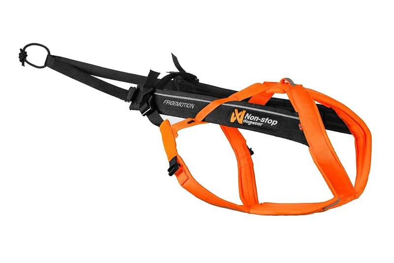 Non-Stop Dogwear Freemotion harness 5,0, unisex, black/orange, 4, single