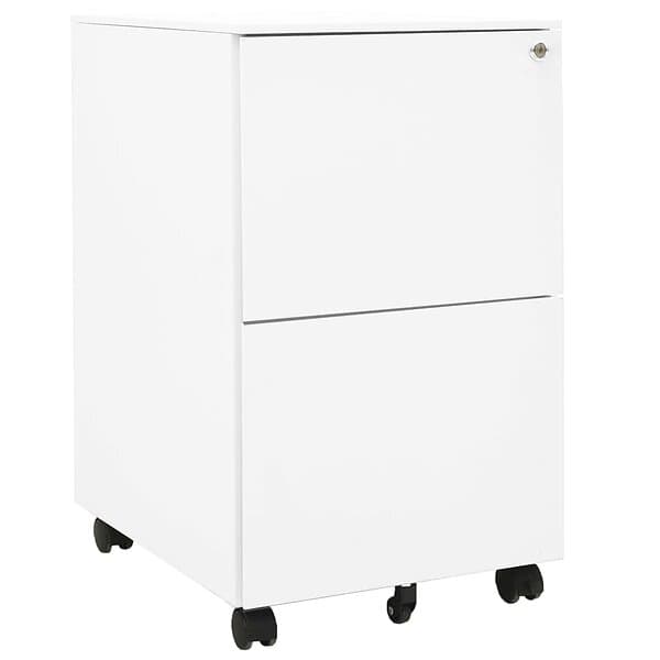 vidaXL Hurts vit 39x45x67 cm stål 335974