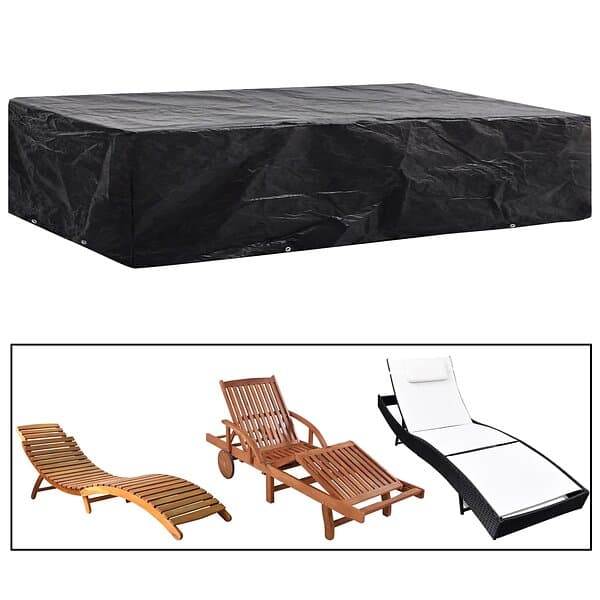 vidaXL Överdrag för solsängar 8 öljetter 218x77x55 cm 45124