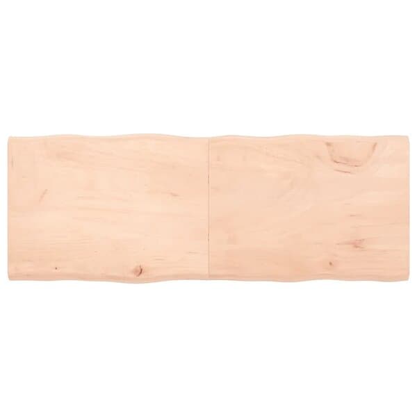 vidaXL Bordsskiva 160x60x4 cm obehandlad massiv ek levande kant 363906