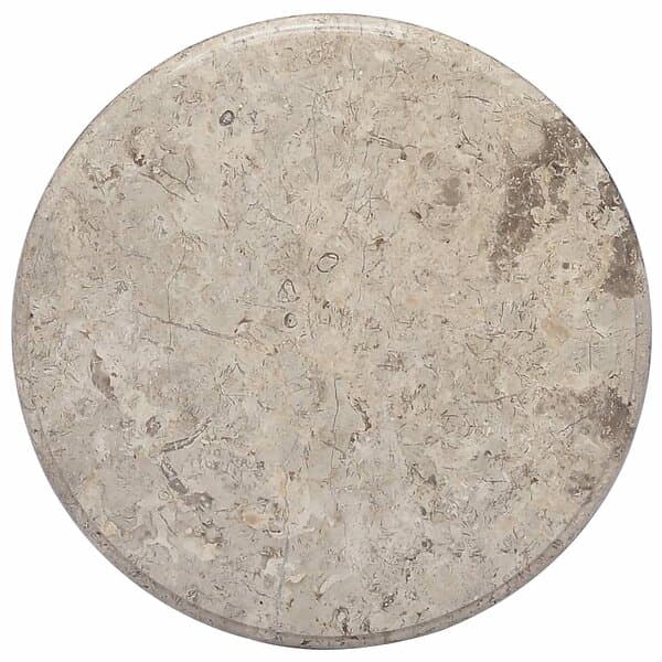 vidaXL Bordsskiva grå Ø50x2,5 cm marmor 149194