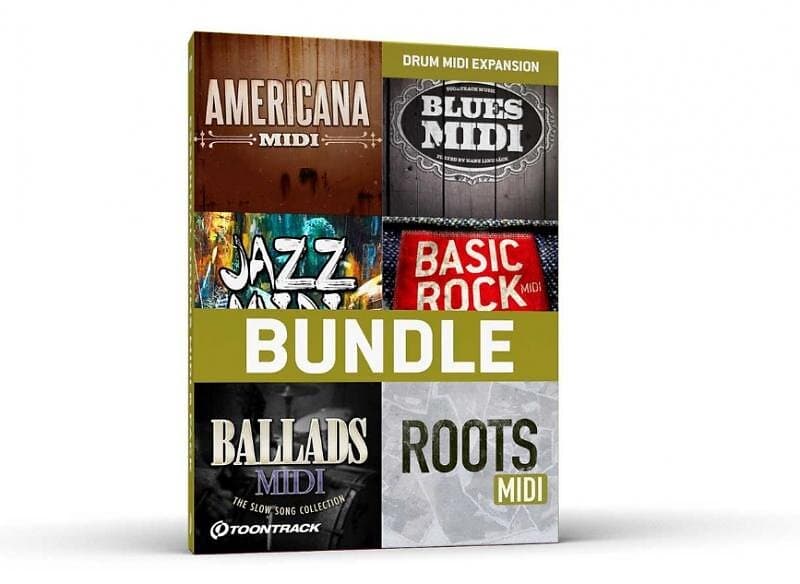 Toontrack Essential Drums MIDI 6 Pack