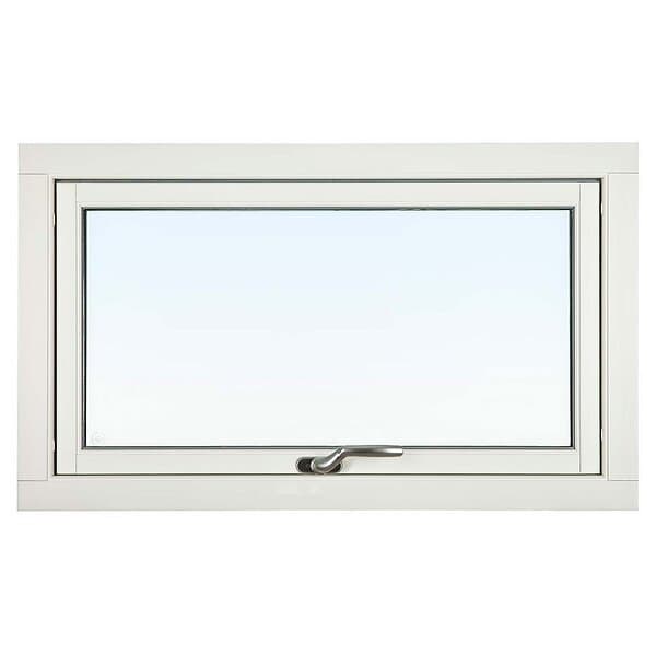 Svenska Fönster Överhängt SP Trä 3-Glas Härdglas Utvändigt Vit 10X6