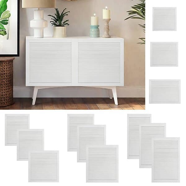 vidaXL Jalusidörr massiv furu vit 61,5x59,4 cm 151157