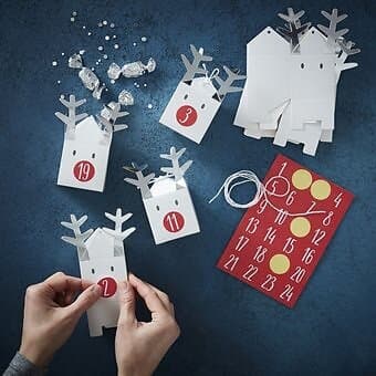 DIY Adventskalender, Renar i papp