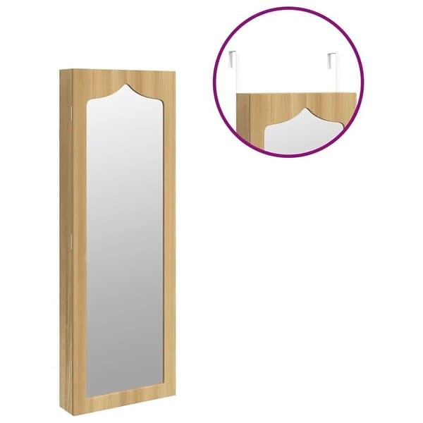 vidaXL Spegelskåp väggmonterat 37,5x10x106 cm 353228