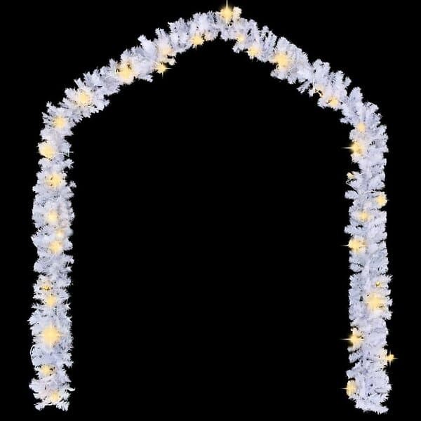 vidaXL Julgirlang med LED-lampor 5 m vit 284311