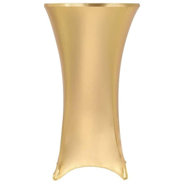 vidaXL Bordsöverdrag 2 st stretch guld 80 cm 133562
