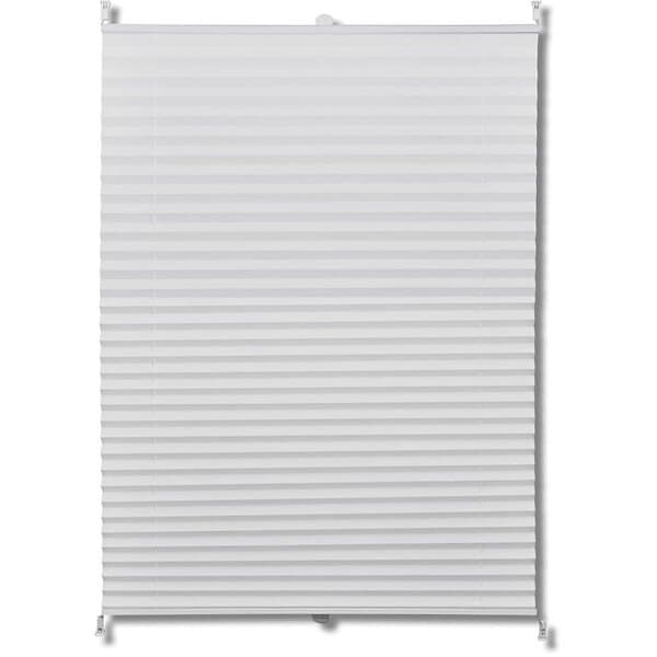vidaXL Plisségardin 40x200 cm vit 240588