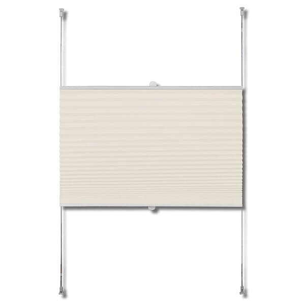 vidaXL Plisségardin 70x150 cm creme 240631