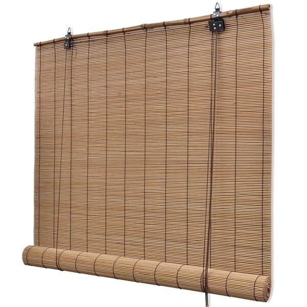 vidaXL Rullgardin bambu 80x220 cm brun 245813