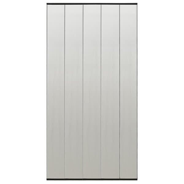 vidaXL Insektsnät med 5 lameller för dörr svart 120x240 cm 148711