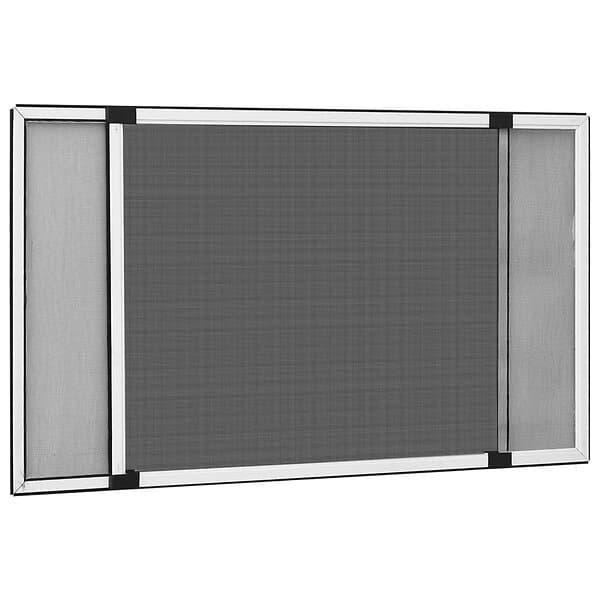 vidaXL Expanderbart insektsnät för fönster vit (75-143)x50 cm 149038
