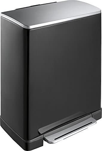 vidaXL EKO Pedalhink E-Cube 50l matt svart 440031