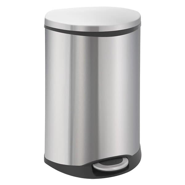 vidaXL EKO Pedalhink Shell 50l matt silver 440038