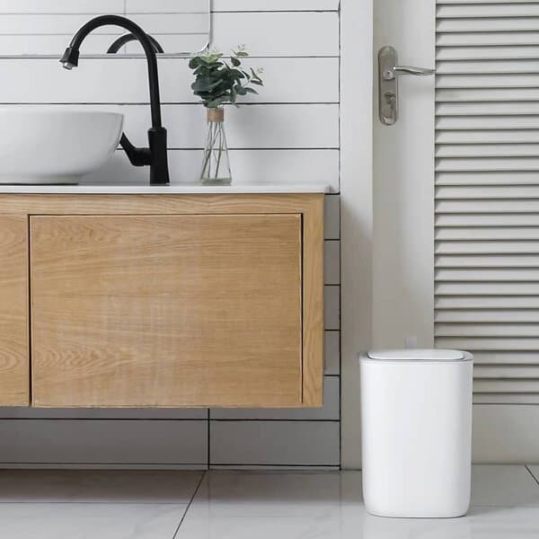 vidaXL EKO Soptunna Morandi Smart med sensor 12l vit 440055