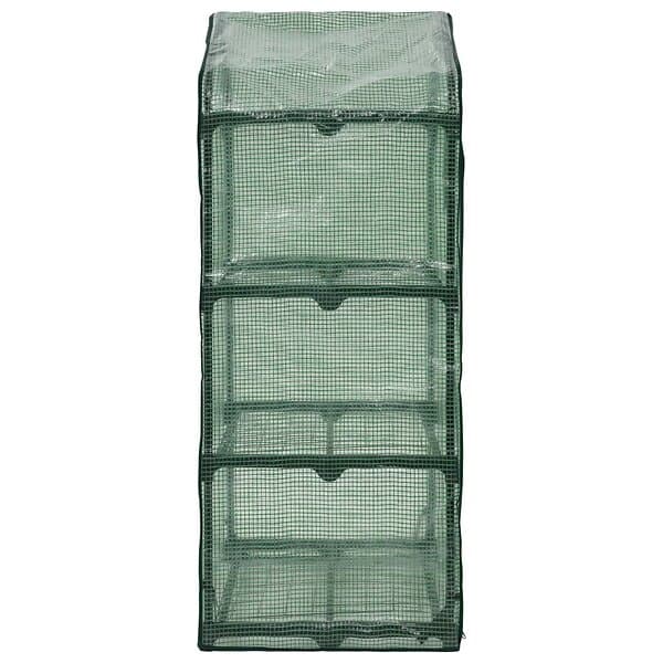 vidaXL Miniväxthus 3 hyllor 69x49x125 cm 46917