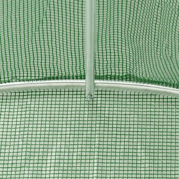 vidaXL Växthus med stålram grön 54 m² 18x3x2 m 3188046