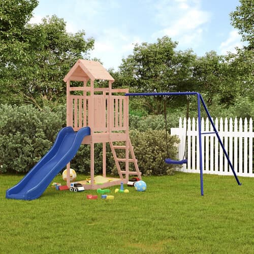 vidaXL Lekplats massivt douglasträ 3155877