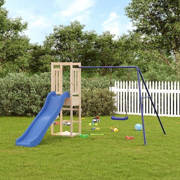 vidaXL Lekplats massiv furu 3155954
