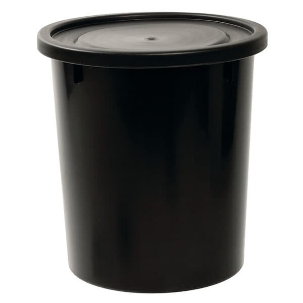 Nordiska Plast Tunna 35L Med Lock Svart