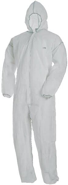 L.Brador Korttidsoverall DC10 Vit 3XL