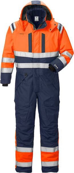 Fristads Vinteroverall Kl 3 Or/Marin L