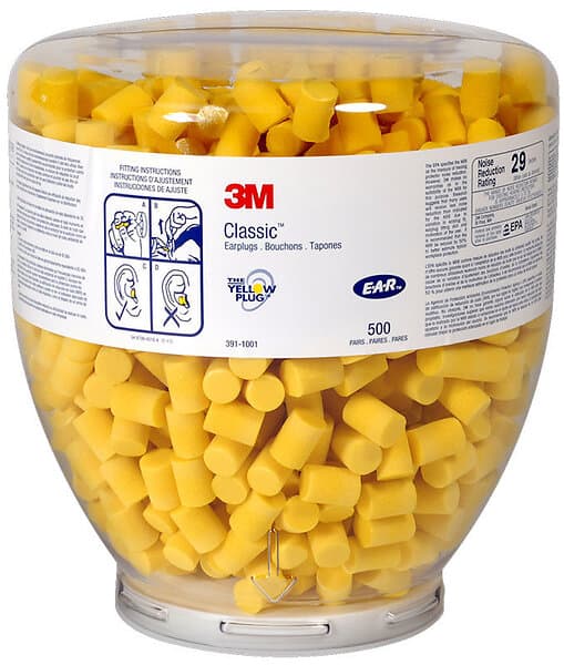 3M EAR Hörselpropp Refill Classic OneTouch 500par/fp Gul