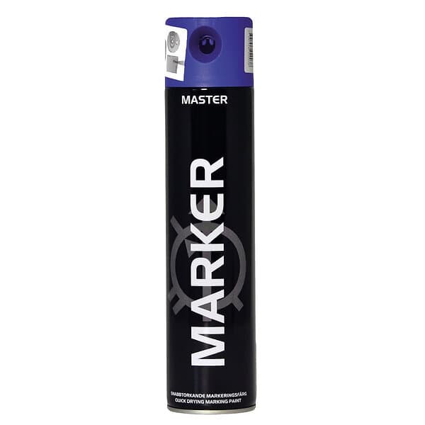Master Spray Markeringsfärg Solid Blå 600ml