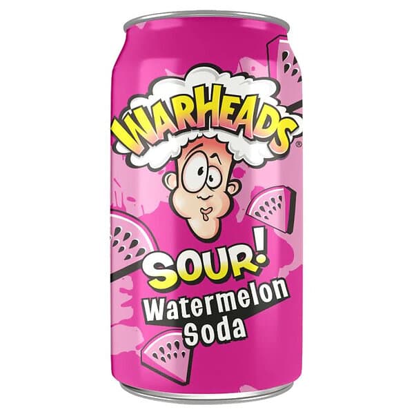 Soda Warheads Sour Watermelon 355ml