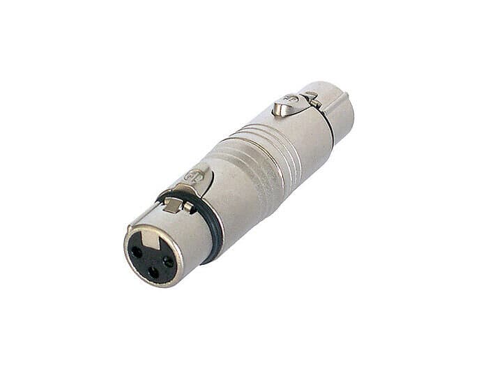 Neutrik XLR 3-pol, XLR-hona adapter