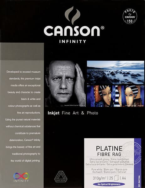 Canson Platine Fibre Rag A4 310gr 25blad