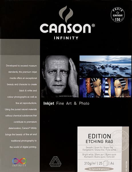 Canson Edition Etching Rag A4 310gr 25blad