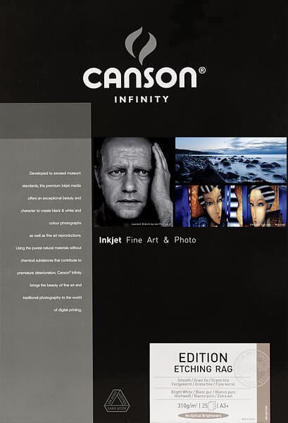 Canson Edition Etching Rag A3+ 310gr, 25blad