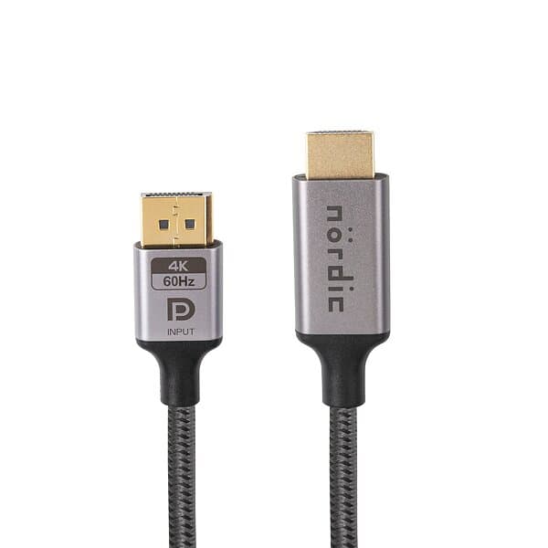 NÖRDIC 18Gbps Dynamic HDR DisplayPort - HDMI 0,5m