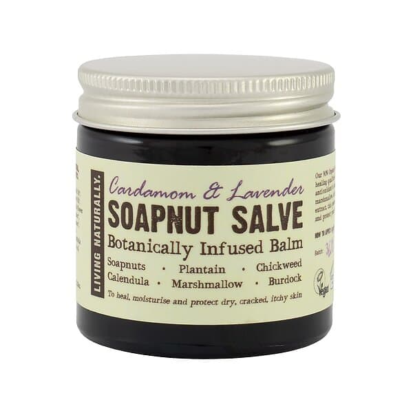 Living Naturally Cardamom & Lavender Soapnut Salve, 60g