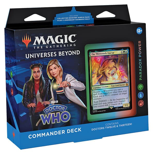 Magic the Gathering Universes Beyond Doctor Who Paradox Power Commander Deck