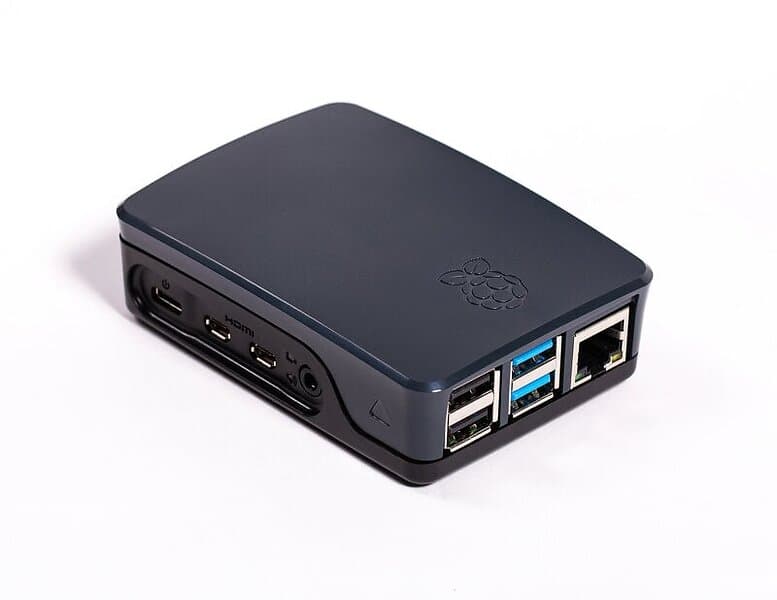 Raspberry Pi 4 Case Black/Grey