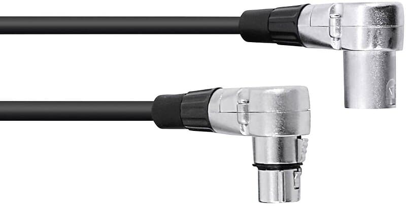 Omnitronic XLR cable 3pin 1,5m Angled bk