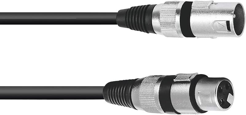 Omnitronic XLR cable 3pin 7,5m bk