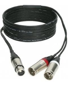 Klotz 1xXLR Fe 5-pin > 2xXLR Ma 3-pin 5m