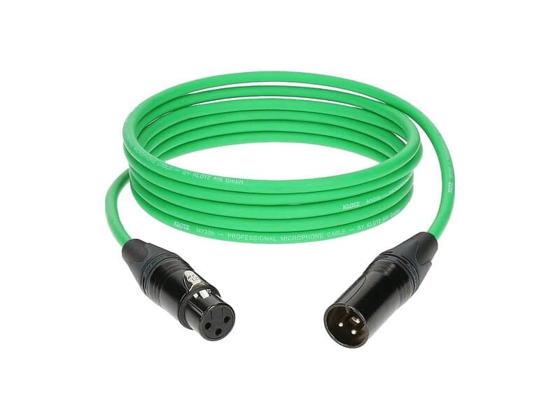 Klotz 1xXLR Ma > Fe Green 5m