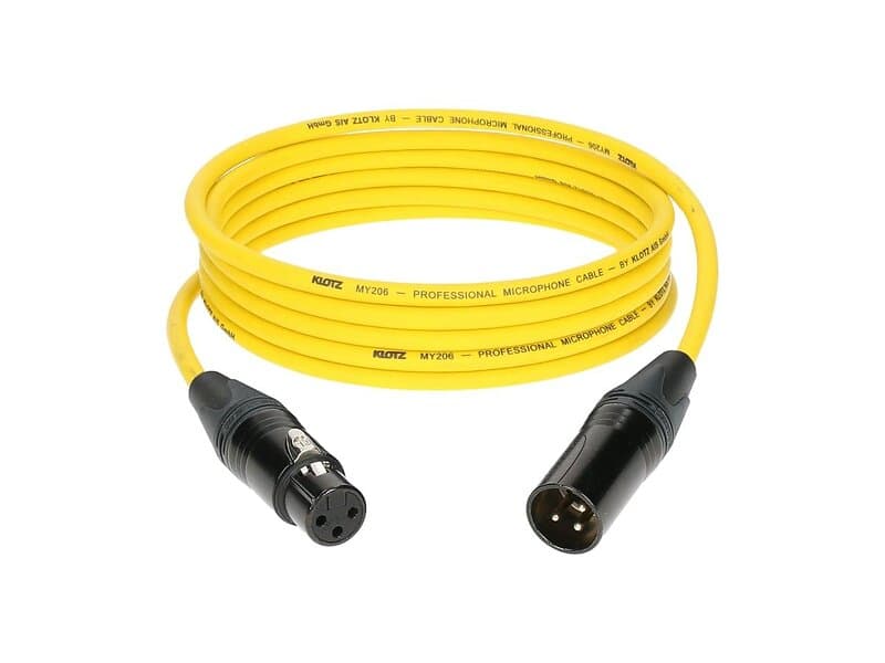 Klotz 1xXLR Ma > Fe Yellow 1m