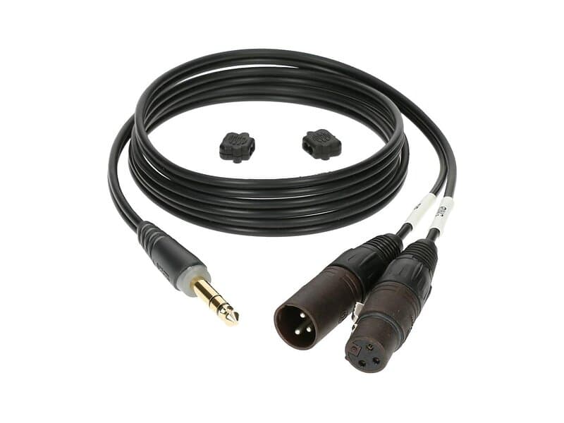 Klotz 1x6.3mm Ma ST > 2xXLR Ma+Fe 3m